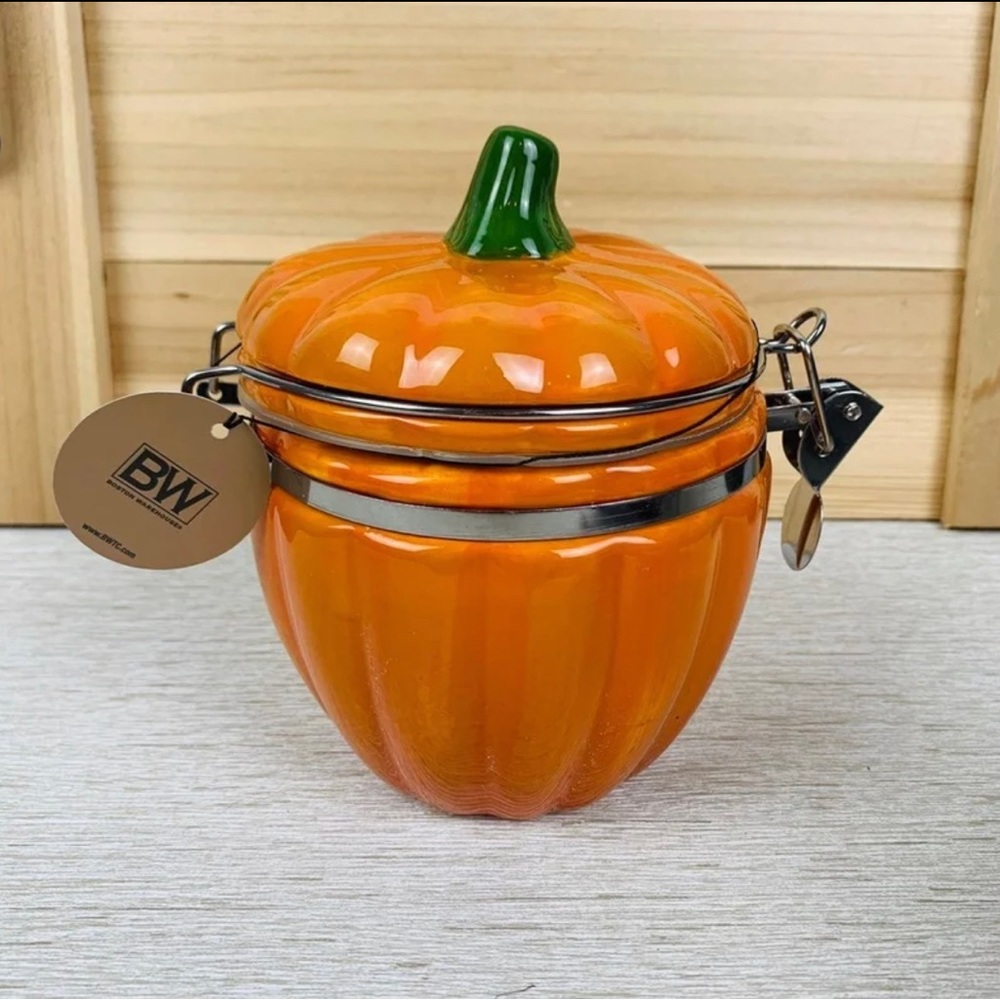 Halloween or Thanksgiving Fall Pumpkin Canister